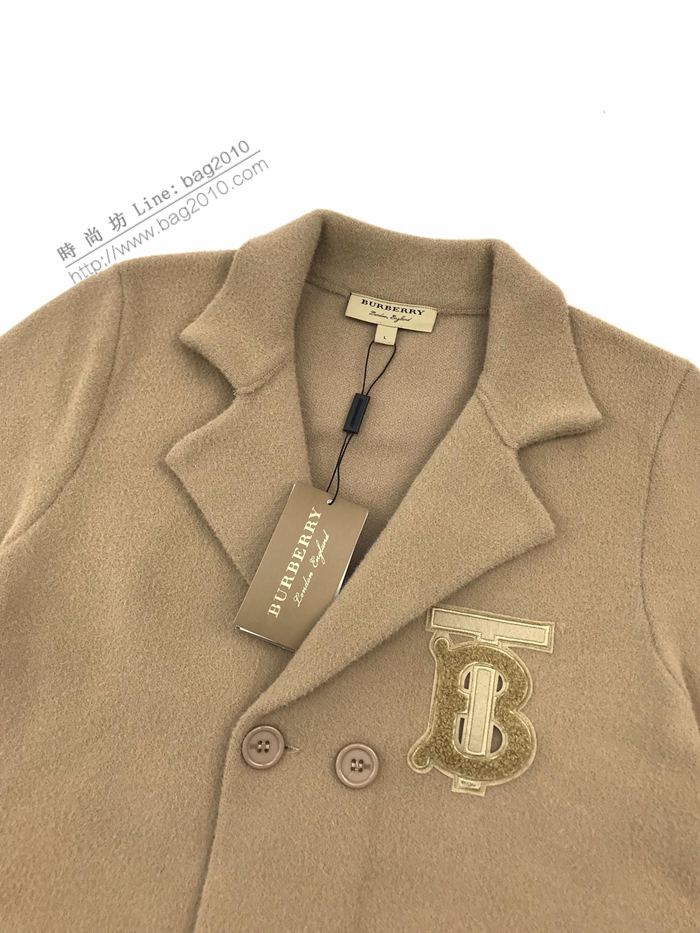 Burberry男裝 巴寶莉新款薄款毛呢中長款外套大衣 男女同款  ydi3015